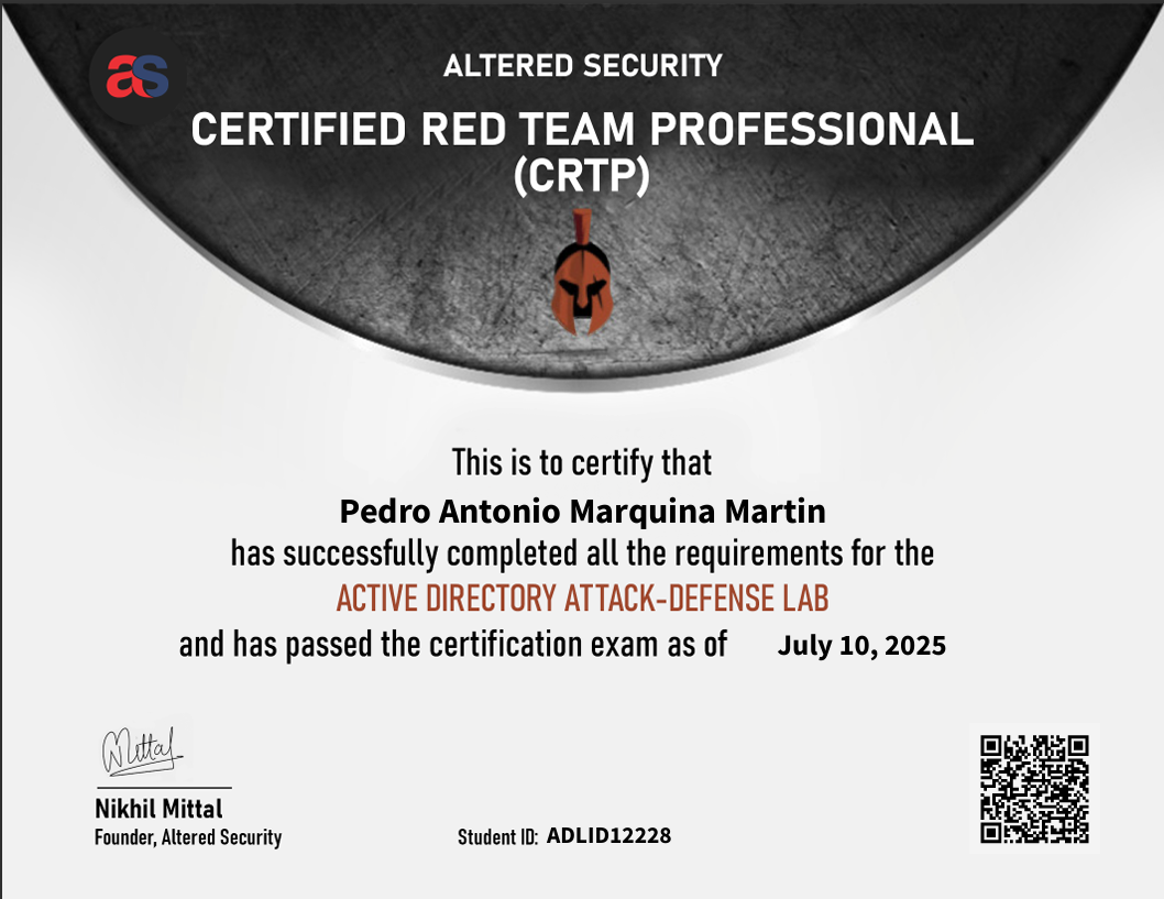 CRTP - Altered Security