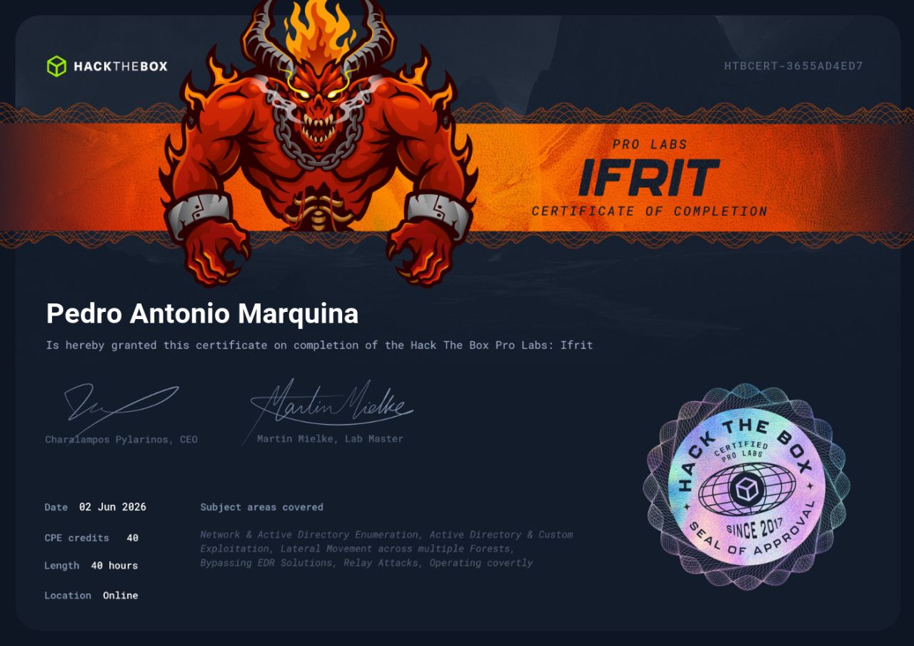 HTB Pro Lab Ifrit